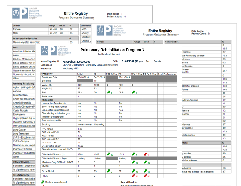 to the AACVPR Outpatient Pulmonary Rehabilitation Registry